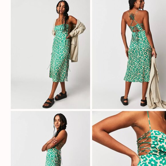 For Love & Lemons Lincoln Midi Dress (sz M) - Picture 1 of 15